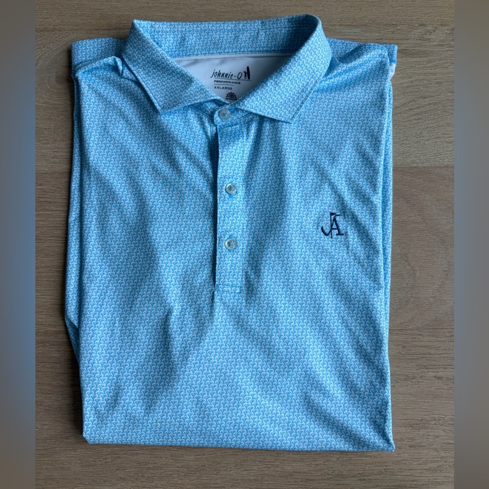 Johnnie-O Atlanta Country Club Light Blue Polo Shirt
